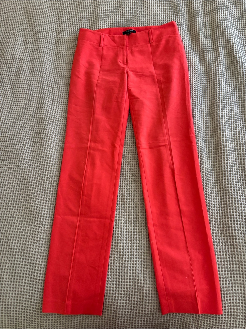 Ann Taylor Straight-Leg Jeans in Bright Coral Red - Picture 1 of 3